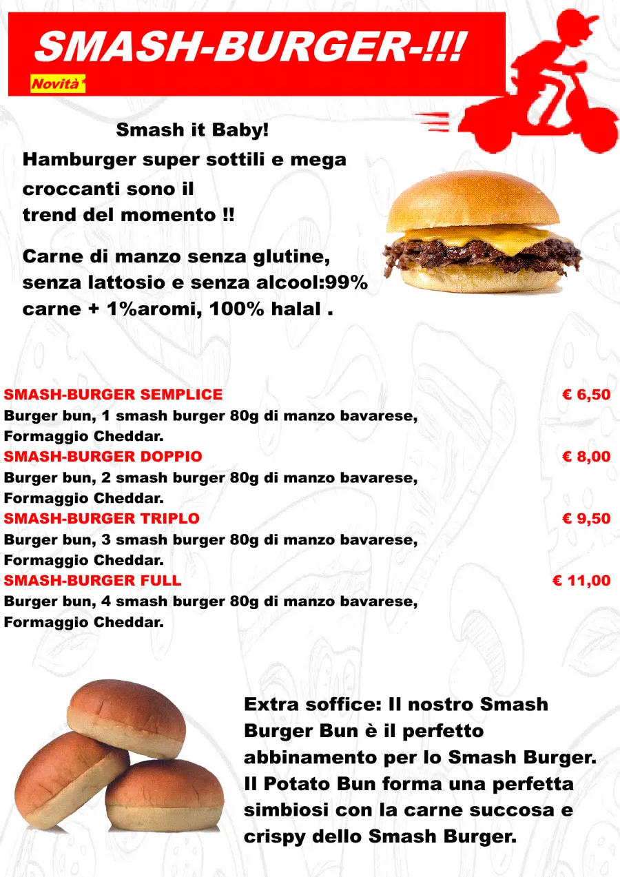 Listino online : Menu Nuovo listino Pizzaidea Ceggia